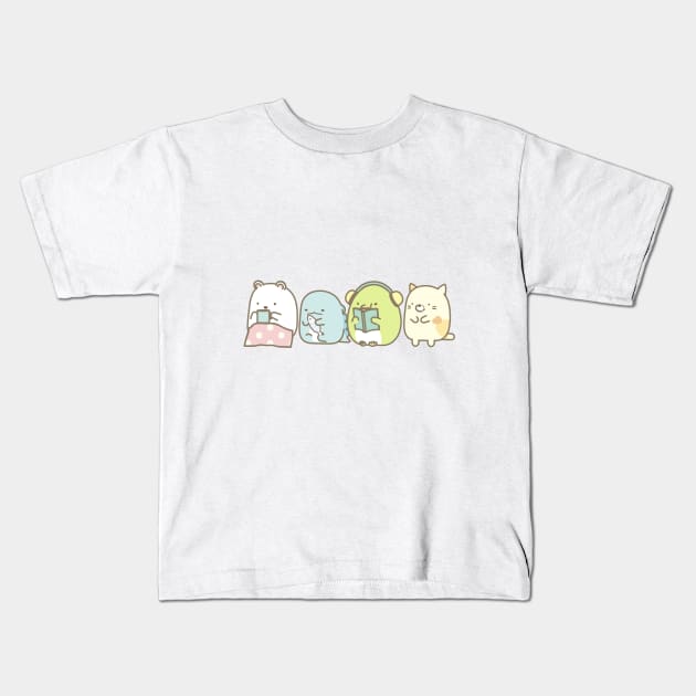 Sumikko gurashi Kids T-Shirt by miguelest@protonmail.com